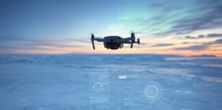 Drohnen im Eis: Wie fliegende Labore den Wandel Grönlands sichtbar machen Drohnen_Grönland_Messungen_Illustration