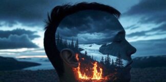 Klimakrise im Kopf: Wie Umweltkatastrophen unser Denken verändern Klimawandel_Psyche_Illustration