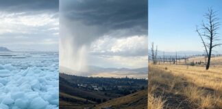 Wenn die Arktis schmilzt – regnet es in Spanien und trocknet Kalifornien aus Klimwandel_Arktis_Südeuropa_Kalifornien_Illustration