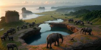 Als Afrika Asien traf: Wie eine Landbrücke die Evolution veränderte Landbrücke_Illustration