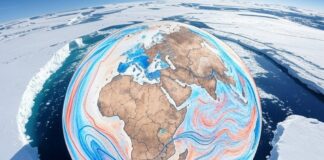 Wenn das Eis bricht: Wie das arktische Schmelzen unser Klima ins Wanken bringt Meereis_Strömungen_AMOC_Illustration