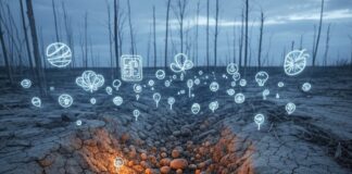 Wenn die Natur streikt: Wie extreme Wetterlagen ihre lebenswichtigen Dienste bedrohen Ökosysteme_sterben_Illustration
