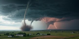 Tornado-Alarm in den USA: Warum extreme Stürme immer häufiger eskalieren Tornados_Oklahoma_Illustration