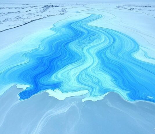 Wenn das Eis schmilzt – Wie der Klimawandel die chemischen Ströme der Arktis umleitet Transpolardrift_Illustration