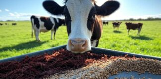 Kühe gegen den Klimawandel: Wie clevere Futtermittel und Impfstoffe Methan eindämmen Viehzucht_Methan_Futtermittel_Illustration