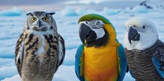 Große Gehirne, weite Flügel – trotzdem bedroht: Warum Vögel dem Klimawandel nicht entkommen können Vögel_Klimawandel_Illustration