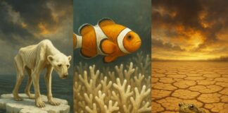 Tausende Arten am Abgrund – Wie die Klimakrise unsere Tierwelt auslöscht Artensterben_Klimawandel_Illustration