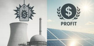Teure Träume aus Beton – Warum neue Atomkraftwerke zur Investitionsfalle werden Atom_versus_Solar_Investitionen_Illustration