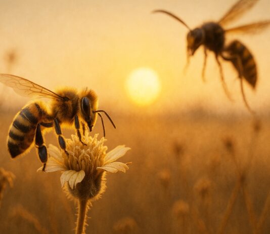 Wenn die Bienen verstummen – Was ihr Verschwinden für unsere Nahrung bedeutet Bienen_bedrohte_Arten_Illustration