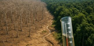 Der Preis der Anpassung – Wie der Amazonas sich an Dürren gewöhnt und dabei seine Seele verliert Dürre_Amazonas_Wald_Illustration