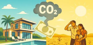 Klimakiller Reichtum: Wenn 10 % die Welt aufheizen Klimaungerechtigkeit_Kapital_Emissionen_Illustration