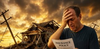 Hurrikans auf Kollisionskurs – Wie der Klimawandel den Südosten der USA immer verwundbarer macht Klimawandel_Sturmschäden_Illustration