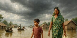 Fluchtgrund Klimawandel – Wie Bangladesch schon heute die Welt von morgen erlebt Klimawandel_Überflutungen_Bangladesh_Illustration