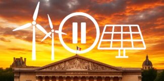Frankreich stoppt Wind- und Sonnenenergie – und riskiert seine Klimazukunft Frankreich_Nationalversammlung_Stopp_erneuerbare_Energien_Illustration