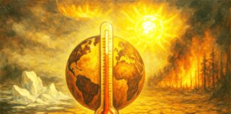 Juli 2025: Der drittwärmste Juli aller Zeiten – und was das wirklich bedeutet Erderwärmung_Global-Warming_Illustration