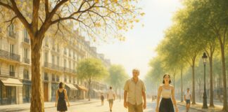 Herbstgefühle im Hochsommer: Warum Frankreichs Bäume plötzlich ihre Blätter verlieren Laubfall_Hochsommer_Illustration