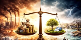 Klimawandel als „Elite-Glaube“? Warum solche Aussagen mehr über die Politik als über die Wissenschaft verraten Industrialisierung-versus-Klimawandel_Illustration