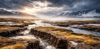 Tauender Permafrost – Warum der Norden plötzlich zum Brandbeschleuniger der Klimakrise wird Schmelzende-Arktislandschaft_Illustration